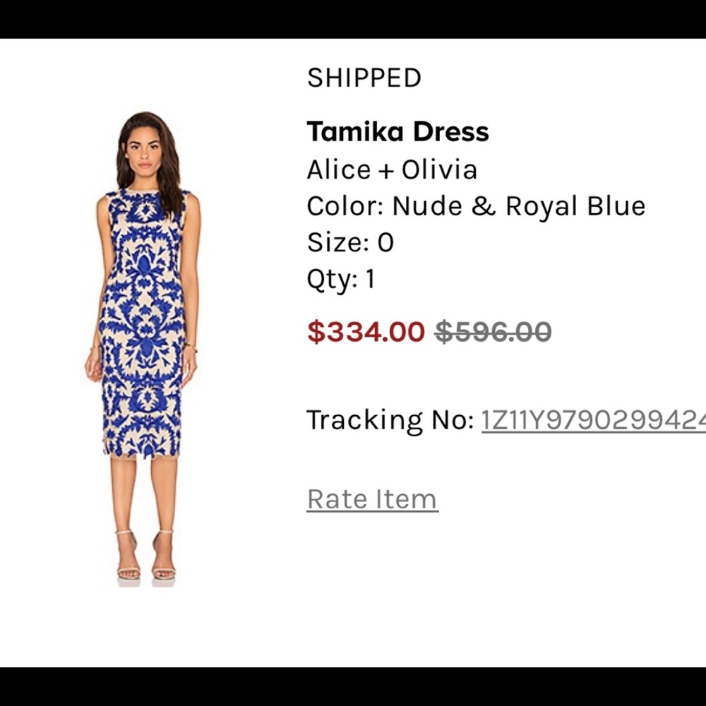 Alice and Olivia midi dress